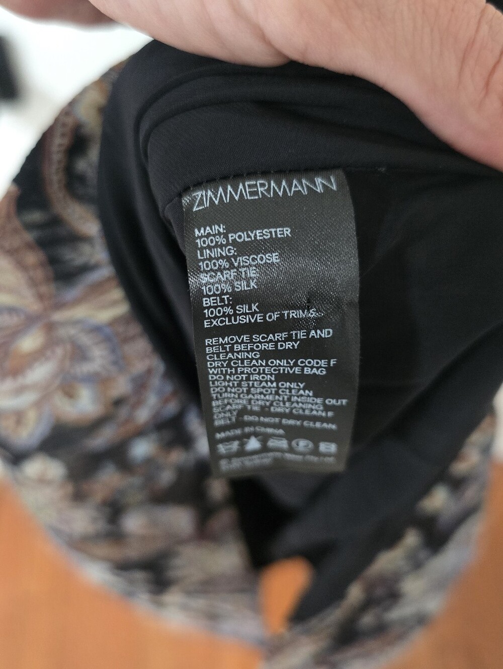 Zimmermann Ladybeetle Pleated Belted Maxi Dress Size 4 - Picture 9 of 9